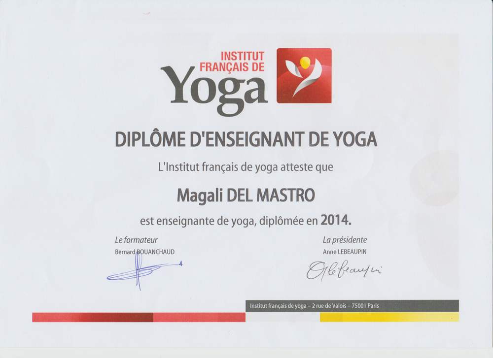 Enseignement de Yoga